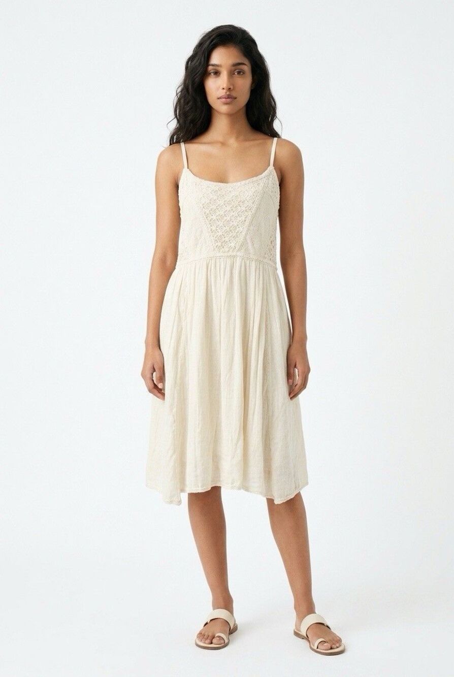 American Eagle  - Women's Jr. XL  Boho Ivory Dress